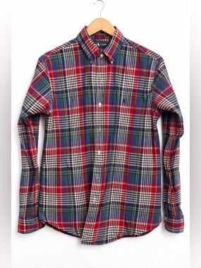 Polo by Ralph Lauren Red, Green & Blue Plaid Button-Down Shirt